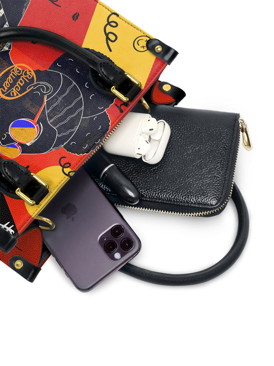 "Sanaa" Paprika Small Leather Handbag