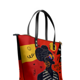"Sanaa" Paprika Leather Tote Bag - BRAVE ONES DEAL