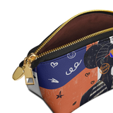 "Sanaa" White Eclipse Makeup Bag
