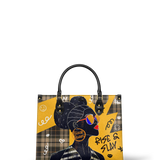 "Sanaa" Cornbread Leather Handbag