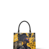 "Sanaa" Cornbread Small Leather Handbag