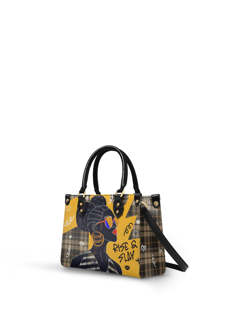 "Sanaa" Cornbread Small Leather Handbag