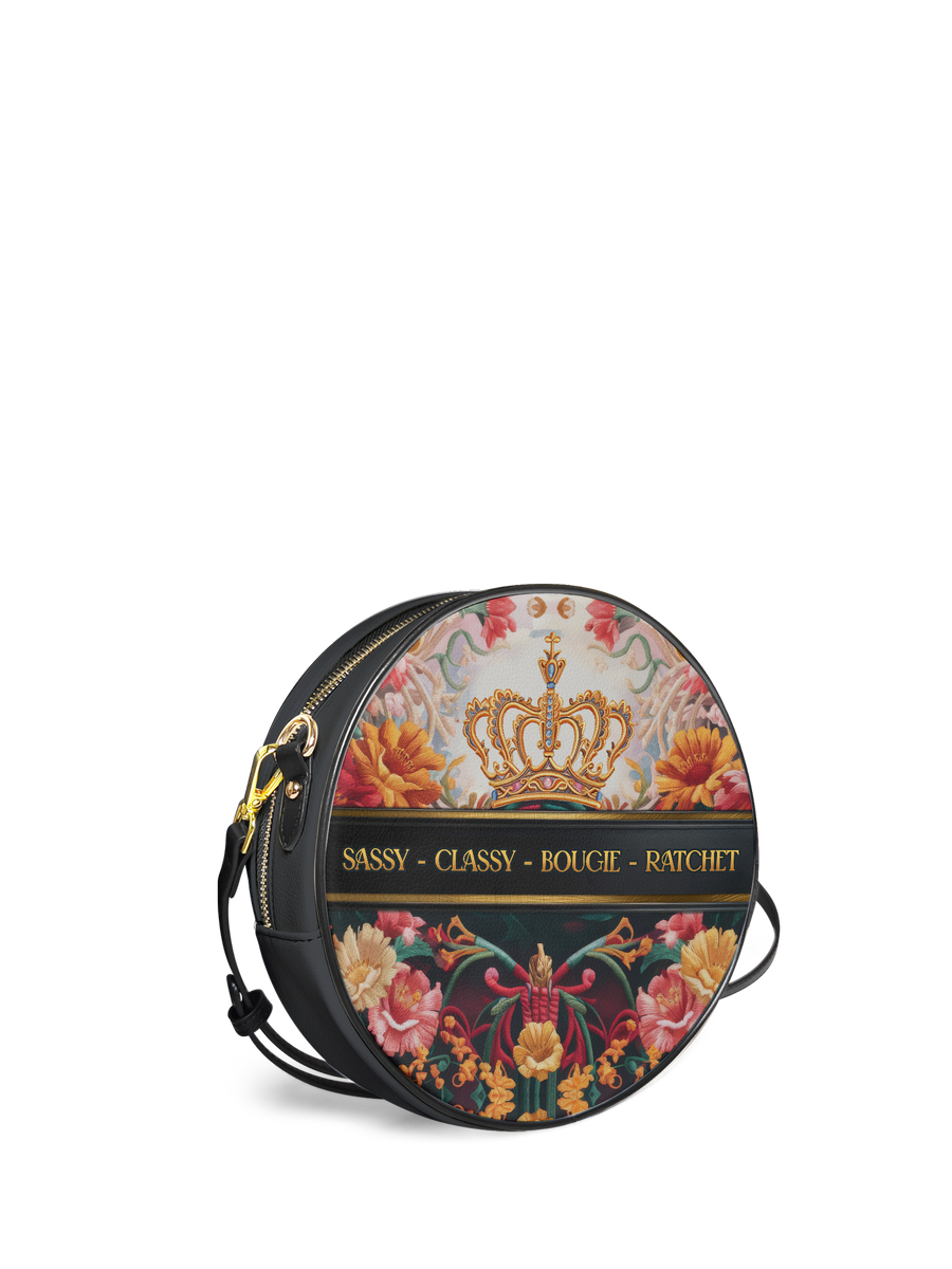 "Naija Royale" Circle Crossbody Bag