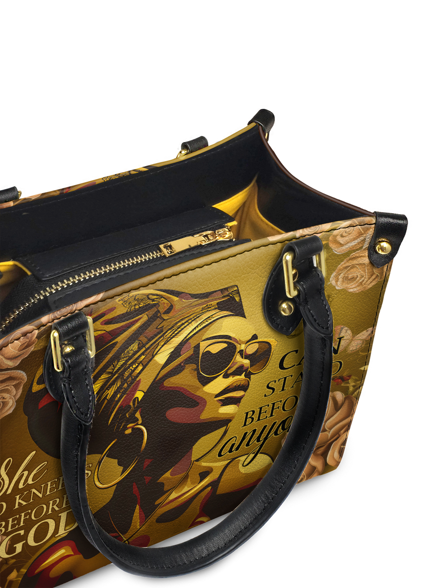 "Godfidence" Small Leather Handbag