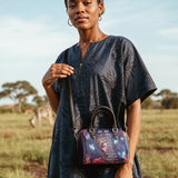 "Imani" Blue Orchid Mini Satchel Deal