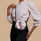 "Imani" Dove White Circle Crossbody Bag Deal