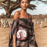 "Imani" Dove White Circle Crossbody Bag Deal