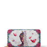 "Imani" Dove White Wallet