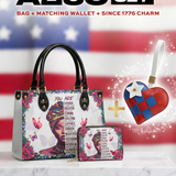 "Imani" Dove White Small Leather Handbag A250 Deal