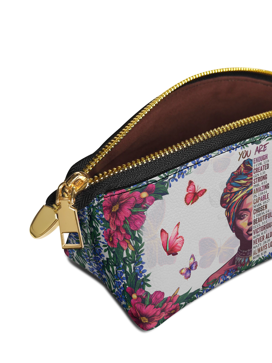"Imani" Dove White Eclipse Makeup Bag