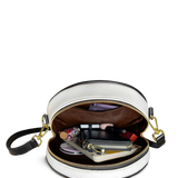 "Imani" Dove White Circle Crossbody Bag - BRAVE ONES DEAL