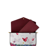 "Imani" Dove White Envelope Chain Crossbody Bag