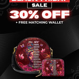 "Imani" Pomegranate Red Circle Crossbody Bag Deal