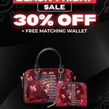 "Imani" Pomegranate Red Mini Satchel Deal