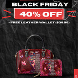 "Imani" Pomegranate Red Mini Satchel Deal