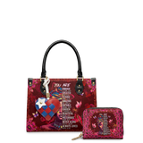 "Imani" Pomegranate Red Small Leather Handbag A250 Deal