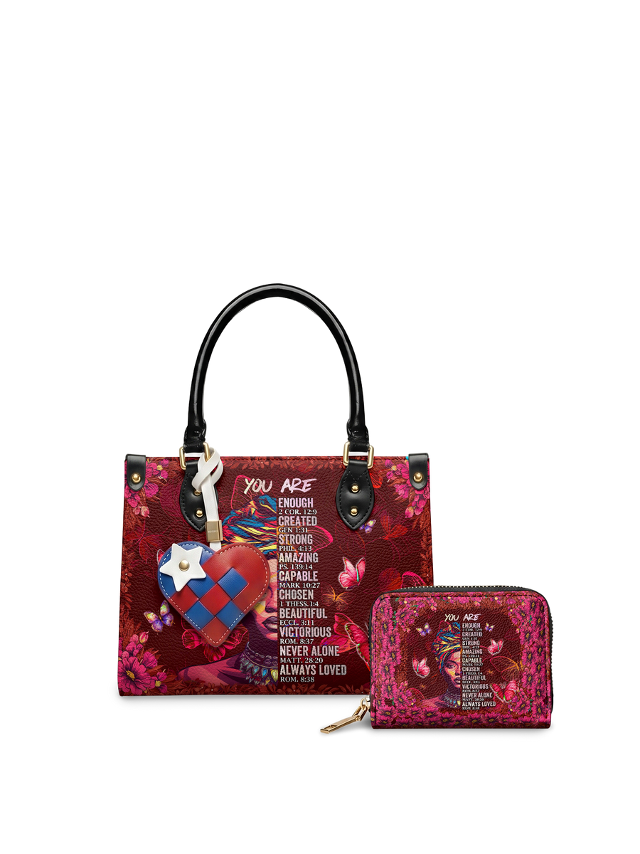 "Imani" Pomegranate Red Small Leather Handbag A250 Deal