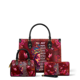 "Imani" Pomegranate Red Leather Handbag A250 Deal