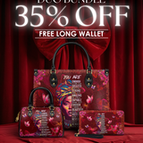 "Imani" Pomegranate Red The Signature Duo Bundle