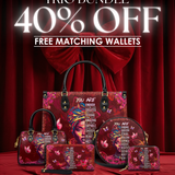 "Imani" Pomegranate Red The Signature Trio Bundle