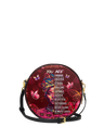 "Imani" Pomegranate Red Circle Crossbody Bag