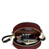 "Imani" Pomegranate Red Circle Crossbody Bag BTS DEAL