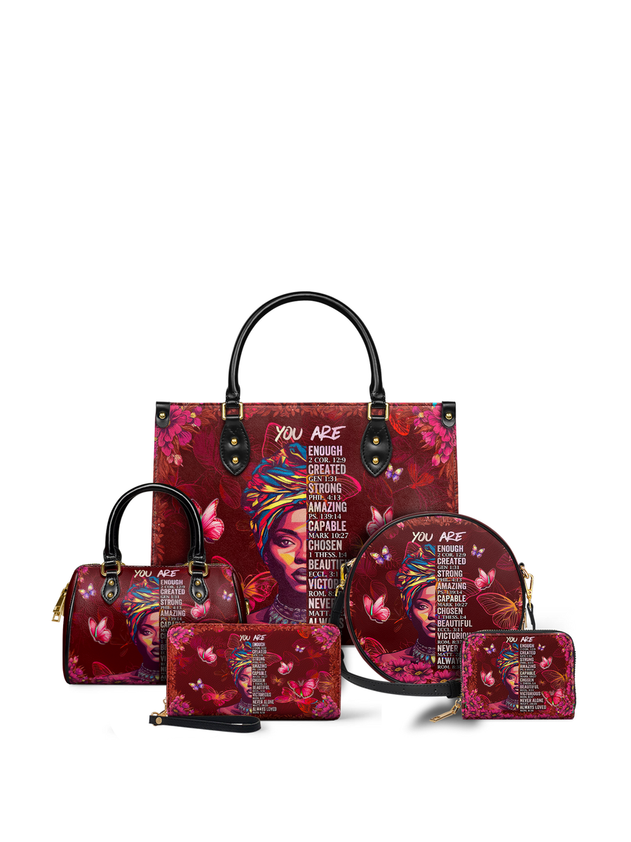 "Imani" Pomegranate Red Leather Handbag A250 Deal