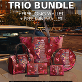 "Imani" Pomegranate Red The Essentials Trio Bundle