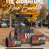 "Kadia" The Signature Duo Bundle - Small Leather Handbag