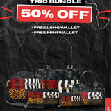 "Kadia" The Signature Trio Bundle - Small Leather Handbag