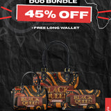 "Makeda" The Signature Duo Bundle - Small Leather Handbag