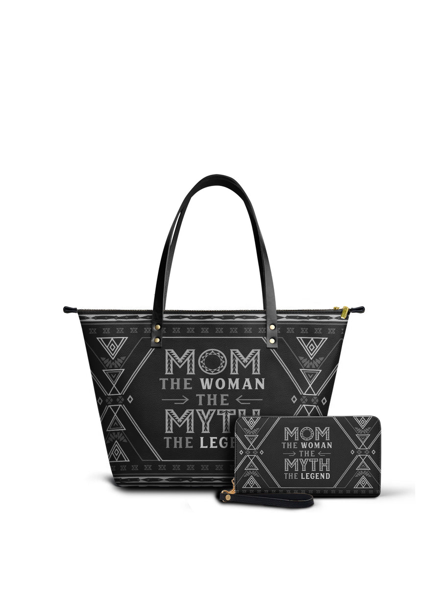 "Mamalore" Leather Tote Bag Matching Set - DD DEAL