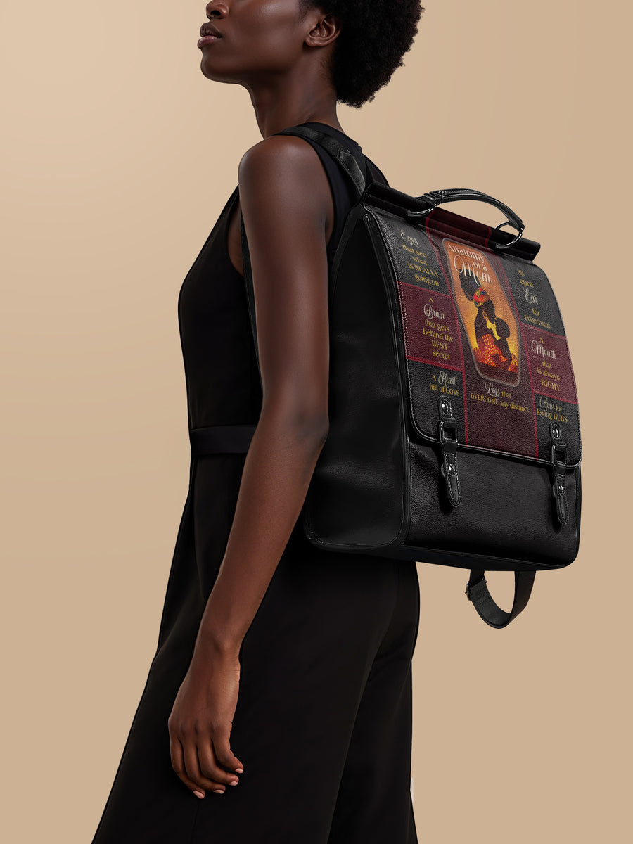 "Mamoya" Leather Backpack