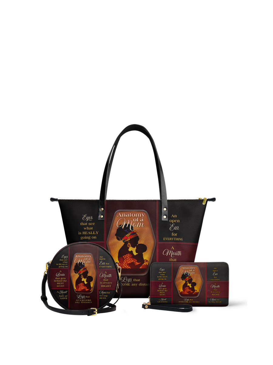 "Mamoya" Leather Tote Bag Matching Set - DD DEAL