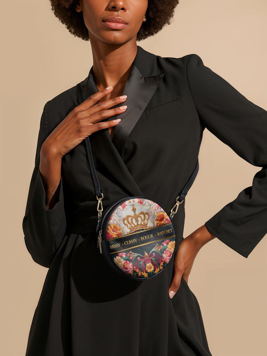 "Naija Royale" Circle Crossbody Bag