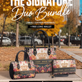 "Naija Royale" The Signature Duo Bundle - Small Leather Handbag