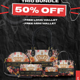 "Naija Royale" The Signature Trio Bundle - Small Leather Handbag