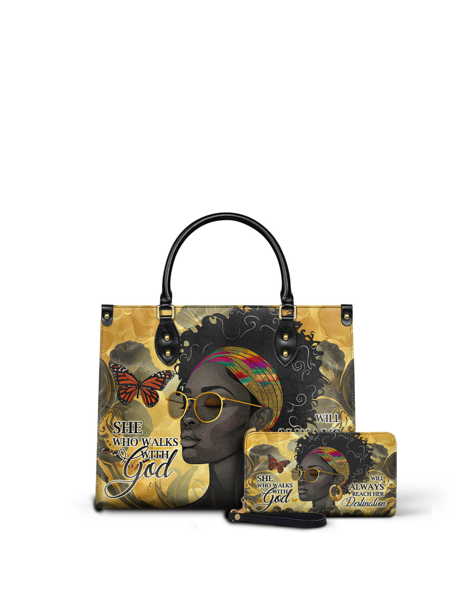 "Njia" Leather Handbag Matching Set - DD DEAL