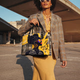 "Sanaa" Cornbread Leather Handbag