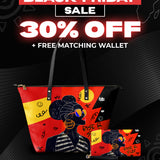 "Sanaa" Paprika Leather Tote Bag Deal