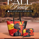 "Sanaa" Paprika Leather Tote Bag Deal
