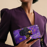 "Sanaa" Purple Crayon Wallet