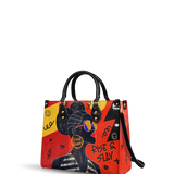 "Sanaa" Paprika Leather Handbag
