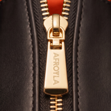 "Serwa" Black Leather Handbag