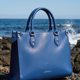 "Serwa" Cobalt Blue Leather Handbag