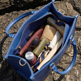 "Serwa" Cobalt Blue Leather Handbag