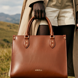 "Serwa" Brown Leather Handbag