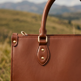 "Serwa" Brown Leather Handbag