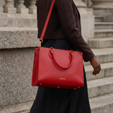 "Serwa" Red Leather Handbag