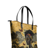 "Njia" Leather Tote Bag